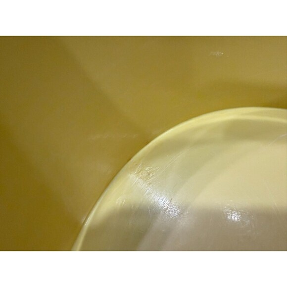 Vintage Yellow Tupperware Servalier Storage Canister 1204-14 W/Lid - Picture 7 of 7